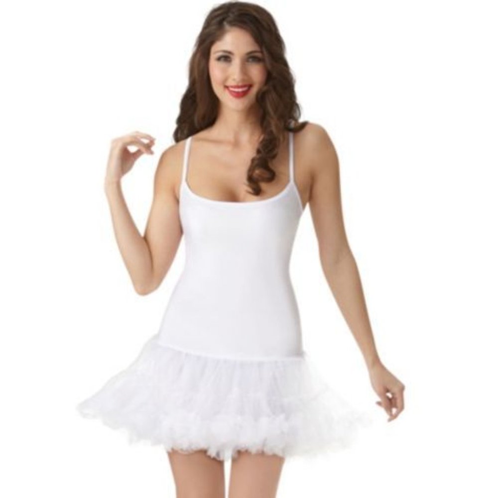 petticoat dress white costume halloween adult med